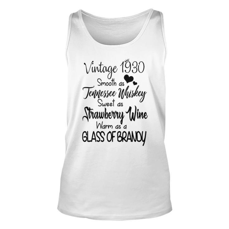 Vintage 1930 Woman Birthday Unisex Tank Top