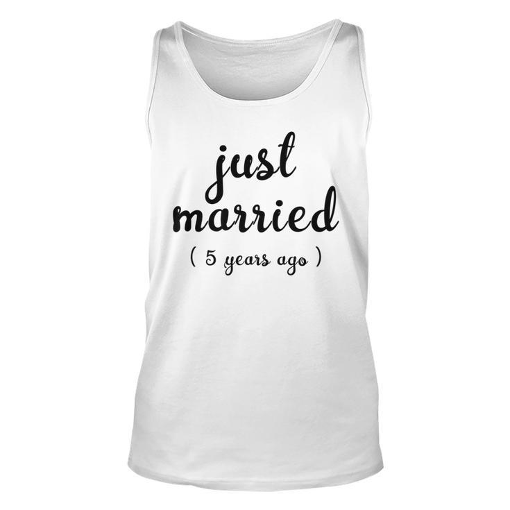 Wedding Anniversary Gift Just Married 5 Years Ago  V2 Unisex Tank Top
