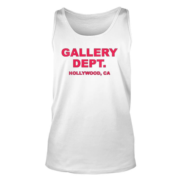 Womens Gallery Dept Hollywood Ca Clothing Brand Gift Able  Unisex Tank Top