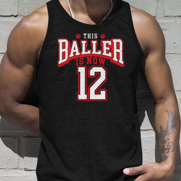 12Th Birthday Basketball Lover 12 Years Old Bday Unisex Tank Top Gifts for Him