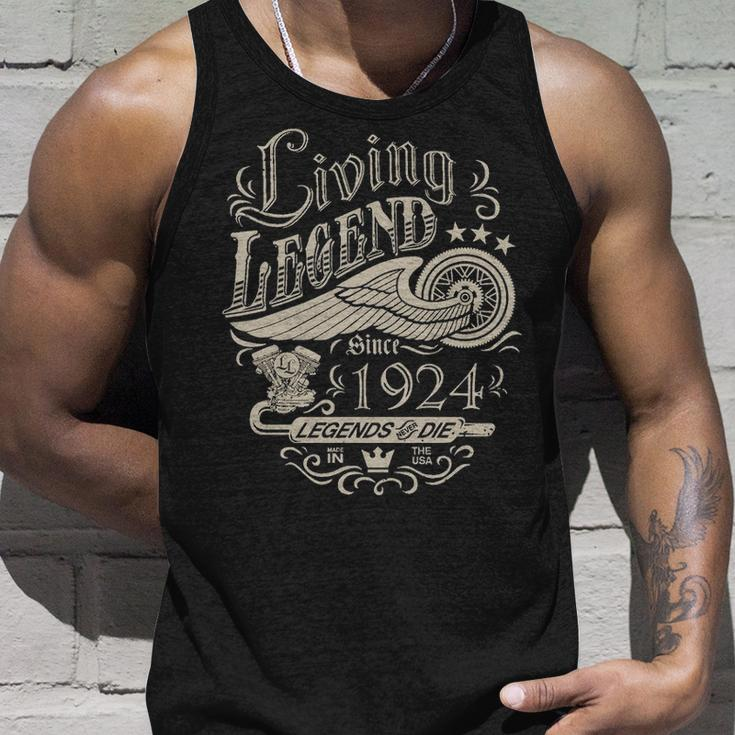 1924 Birthday Living Legend Since 1924 Unisex Tank Top Gifts for Him