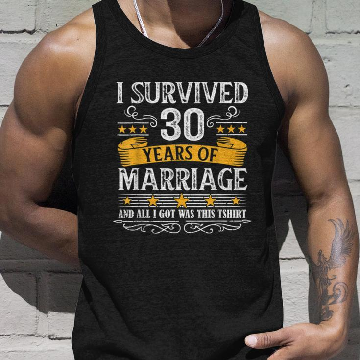 30Th Wedding Anniversary Couples Husband Wife 30 Years V2 Unisex Tank Top Gifts for Him