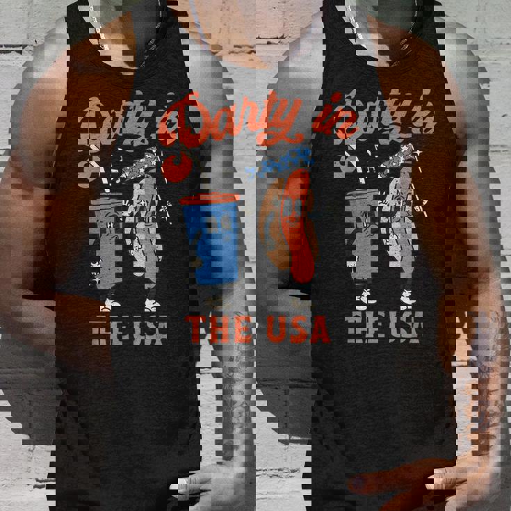 4Th Of July For Hotdog Lover Party In The Usa Unisex Tank Top Gifts for Him