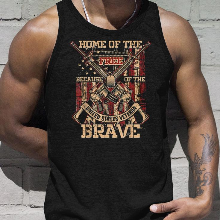 4Th Of July Military Home Of The Free Because Of The Brave Unisex Tank Top Gifts for Him