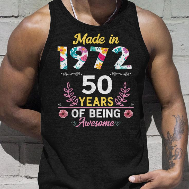 50 Years Old Gifts 50Th Birthday Born In 1972 Women Girls V3 Unisex Tank Top Gifts for Him