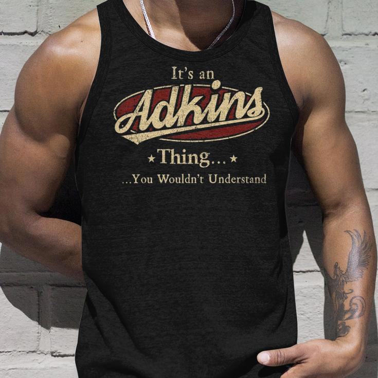 Adkins Shirt Personalized Name GiftsShirt Name Print T Shirts Shirts With Name Adkins Unisex Tank Top Gifts for Him