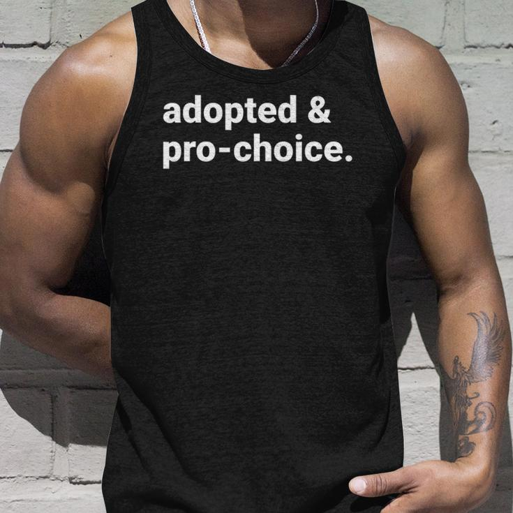 Adopted And Pro Choice Womens Rights Unisex Tank Top Gifts for Him