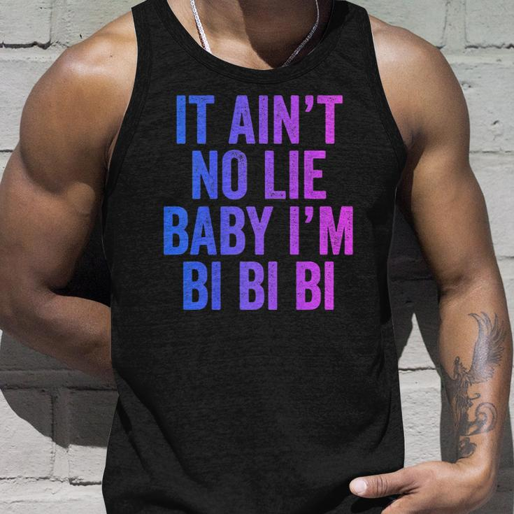 Aint No Lie Baby Im Bi Bi Bi Funny Bisexual Pride Humor Unisex Tank Top Gifts for Him