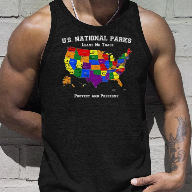 All 63 Us National Parks Design For Campers Hikers Walkers Unisex Tank Top Gifts for Him