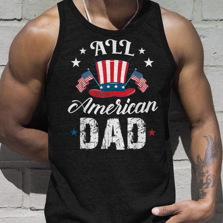 All American Dad 4Th Of July Patriot Hat With American Flag Unisex Tank Top Gifts for Him