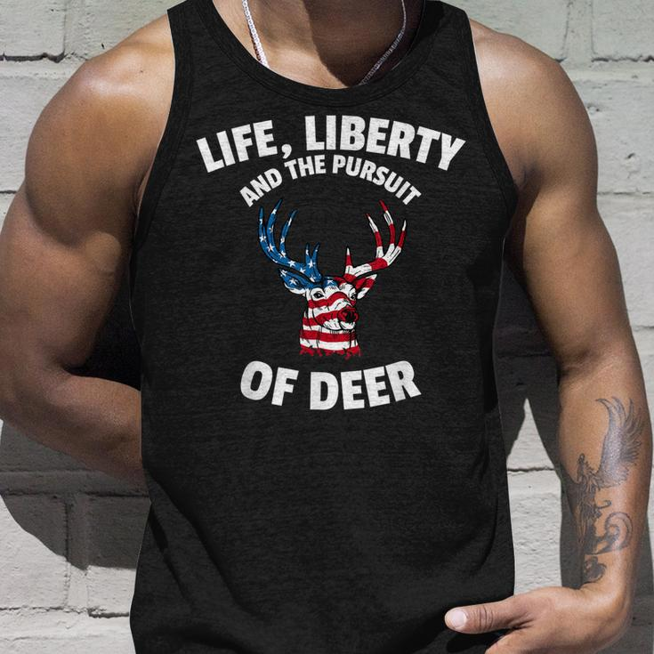 American Flag Deer 4Th Of July - The Pursuit Of Deer Unisex Tank Top Gifts for Him