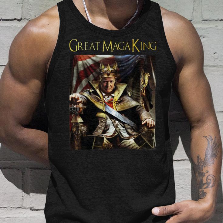 Anti Joe Biden Ultra Maga The Return Of The Great Maga King Unisex Tank Top Gifts for Him