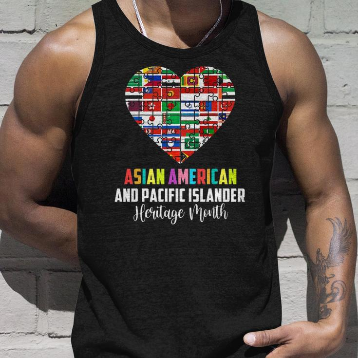 Asian American And Pacific Islander Heritage Month Heart Unisex Tank Top Gifts for Him