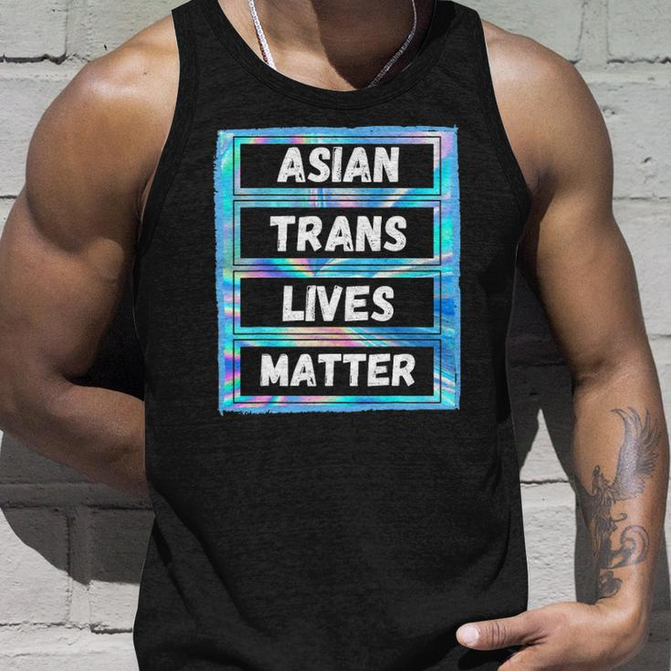 Asian Trans Lives Matter Lgbtq Transsexual Pride Flag Unisex Tank Top Gifts for Him