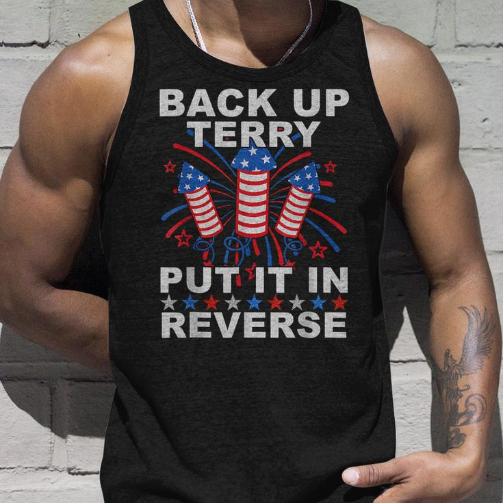 Back Up Terry Put It In Reverse Firework Funny 4Th Of July Unisex Tank Top Gifts for Him