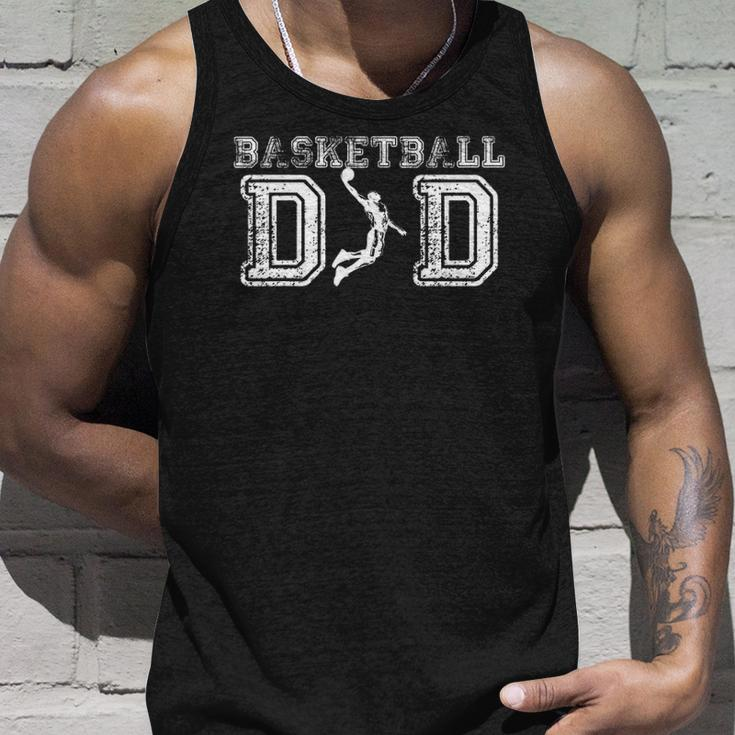 Basketball Dadfathers Day Gift For Daddy Papa Father Unisex Tank Top Gifts for Him
