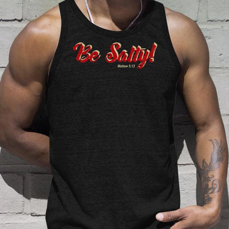 Be Light Salty Bible Verse Christian Unisex Tank Top Gifts for Him