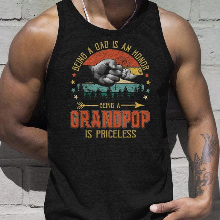 Being A Dad Is An Honor Being A Grandpop Is Priceless Unisex Tank Top Gifts for Him