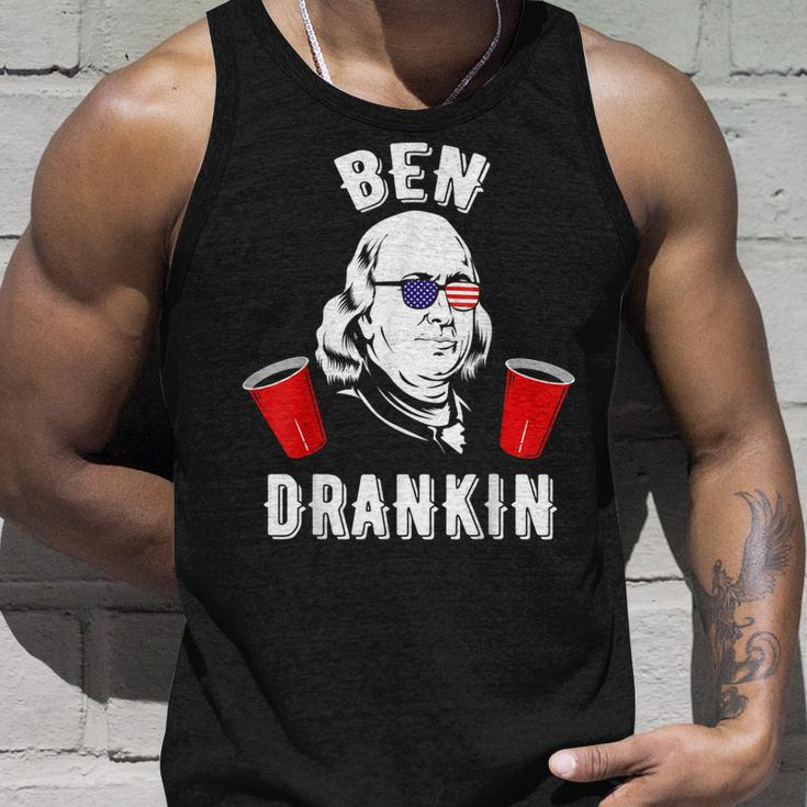 Ben Drankin Benjamin Sunglasses 4Th Of July Unisex Tank Top Gifts for Him