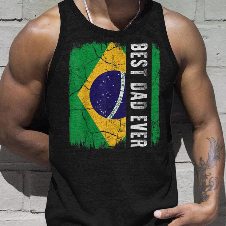 Best Brazilian Dad Ever Brazil Daddy Fathers Day Unisex Tank Top Gifts for Him