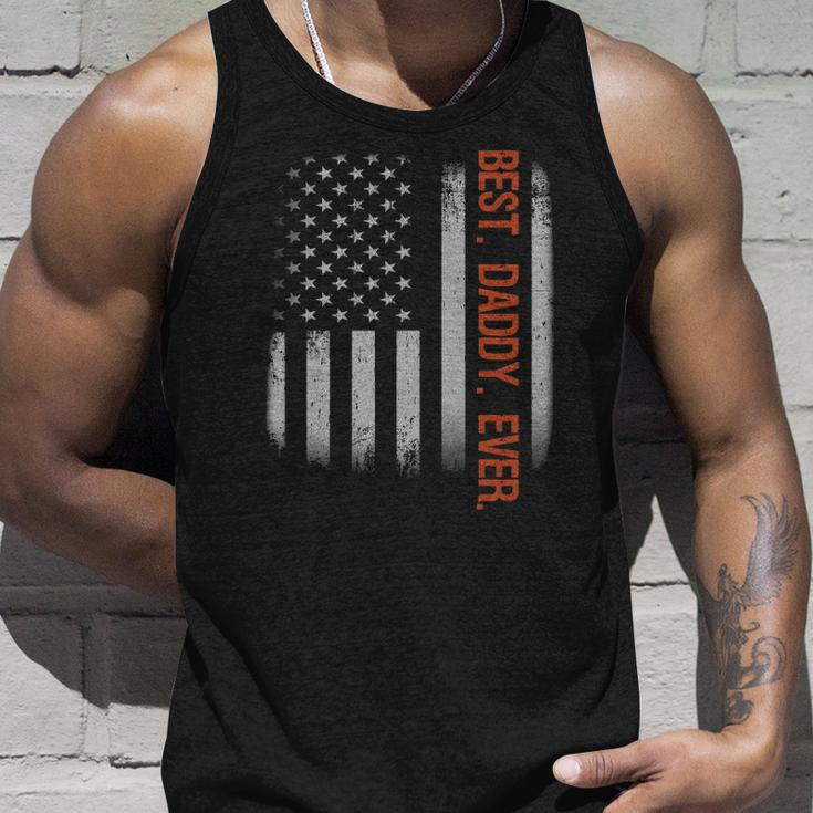 Best Daddy Ever American Flag Fathers Day Gift Unisex Tank Top Gifts for Him