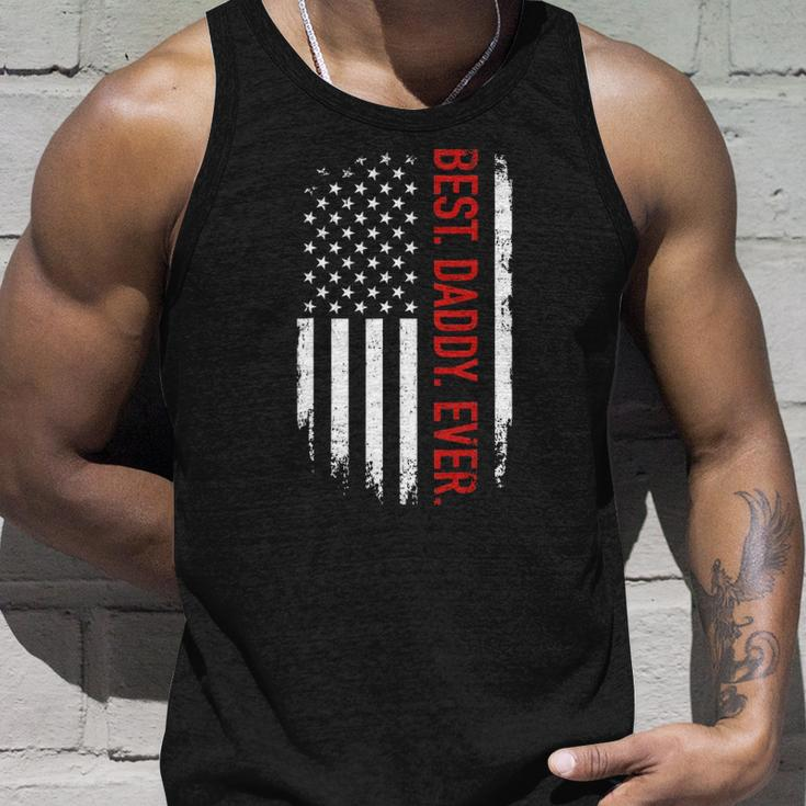 Best Daddy Ever Us American Flag Vintage For Fathers Day Unisex Tank Top Gifts for Him