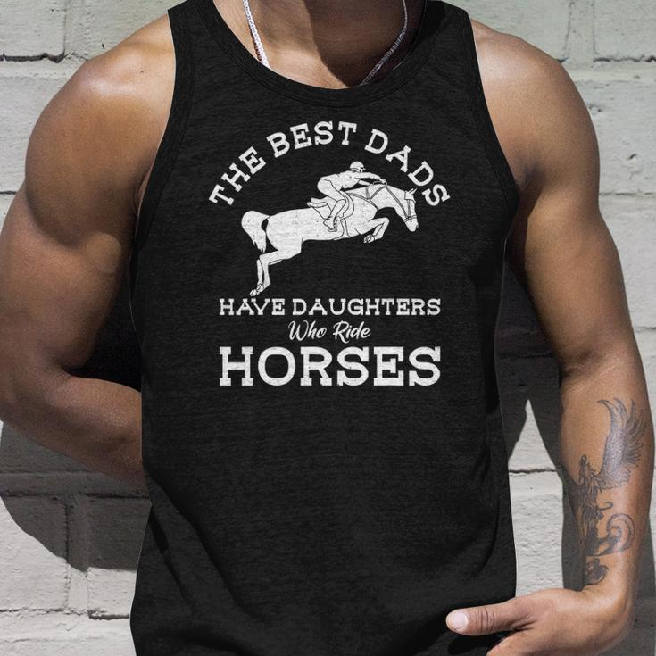 Mens The Best Dads Have Daughters Who Ride Horses Horse Lover Tank Top Gifts for Him