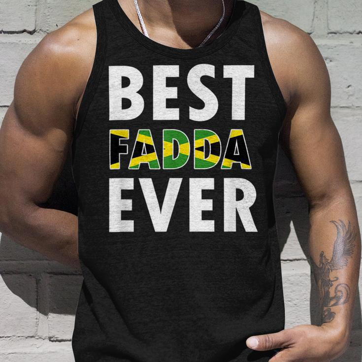 Best Fadda Ever Funny Jamaican Dad Fathers Day Souvenir Unisex Tank Top Gifts for Him
