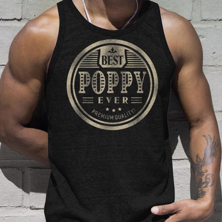 Best Poppy Ever Grandfather Dad Father Day Unisex Tank Top Gifts for Him