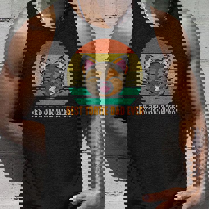 Best Tortie Dad Ever Cute Tortoiseshell Cat Lover Unisex Tank Top Gifts for Him