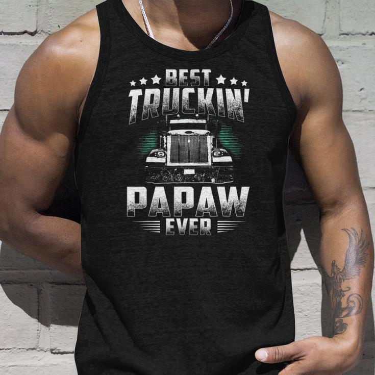 Best Truckin Papaw Ever Fathers Day Tee Xmas Trucker Gift Unisex Tank Top Gifts for Him