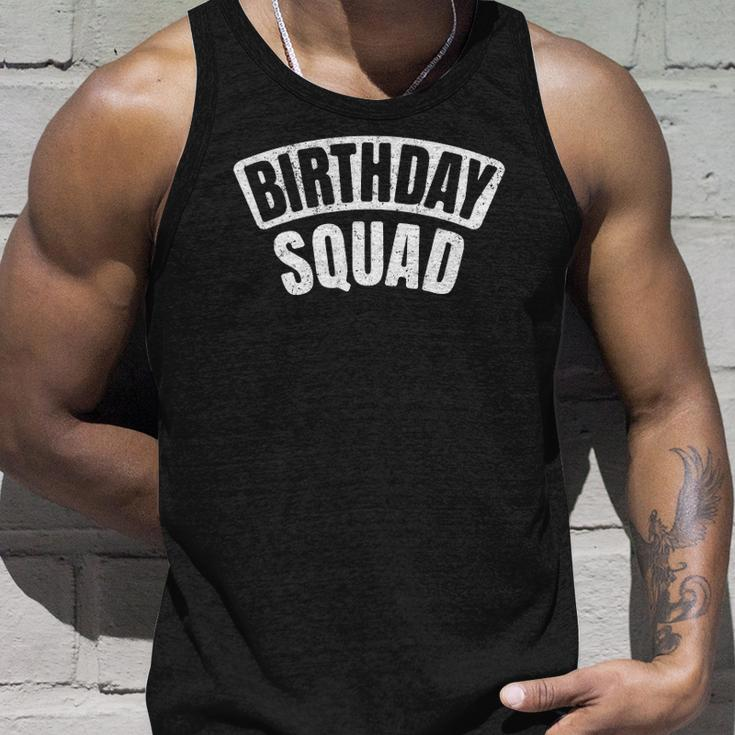 Birthday Squad Funny Bday Official Party Crew Group Unisex Tank Top Gifts for Him