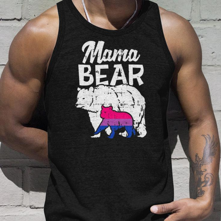 Bisexual Pride Mama Bear Bi Flag Lgbtq Mom Ally Women Gifts Unisex Tank Top Gifts for Him