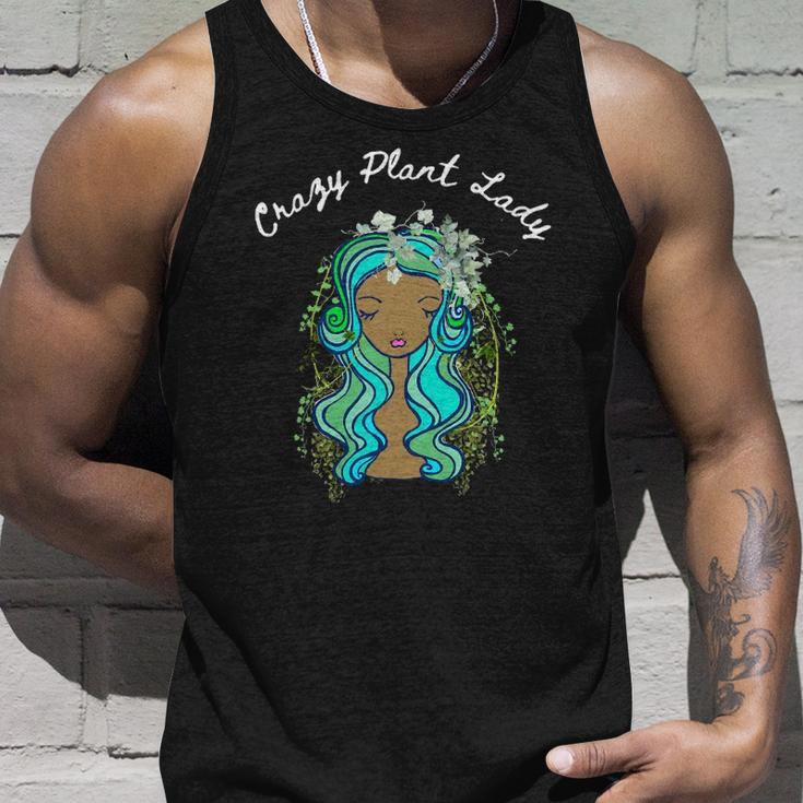 Black Queen Crazy Plant Lady Gift For Plant Lover Unisex Tank Top Gifts for Him