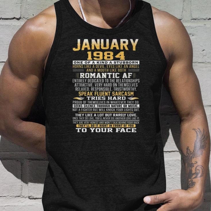 Born In January 1984 Facts S For Men Women Unisex Tank Top Gifts for Him