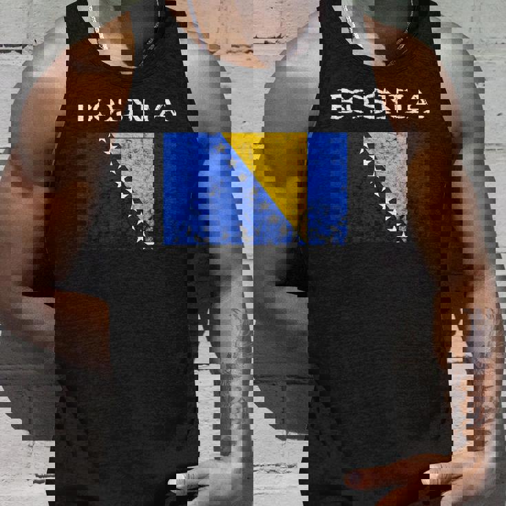 Bosnia-Herzegovina Bosnian Flag Bosnian Pride Bosnian Roots Unisex Tank Top Gifts for Him
