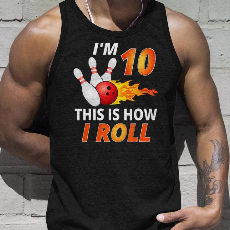 Bowling Birthday 10 Years Old Boy Tee Bowler Girl Kids Tank Top Gifts for Him