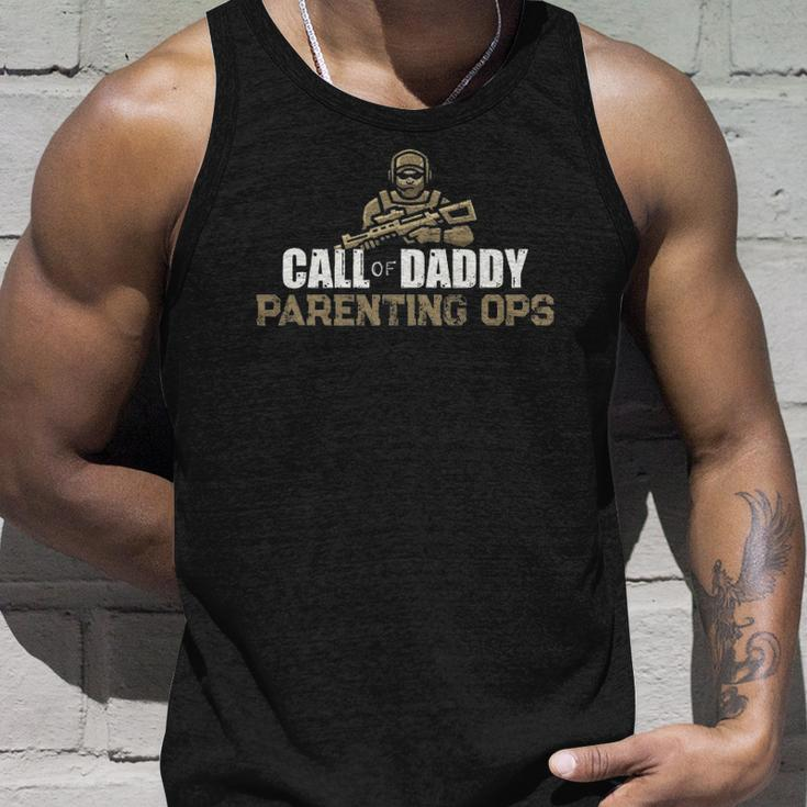 Call Of Daddy Parenting Ops Gamer Dads Funny Fathers Day Unisex Tank Top Gifts for Him
