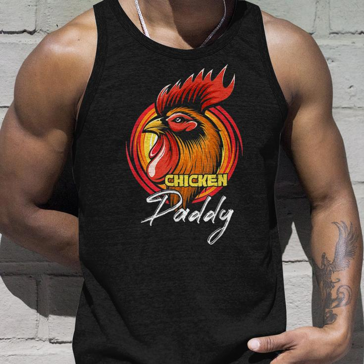Chicken Chicken Chicken Daddy Chicken Dad Farmer Poultry Farmer Fathers Day Unisex Tank Top Gifts for Him