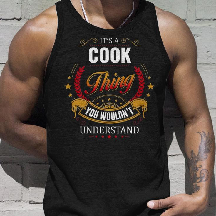 Cook Shirt Family Crest CookShirt Cook Clothing Cook Tshirt Cook Tshirt Gifts For The Cook Unisex Tank Top Gifts for Him