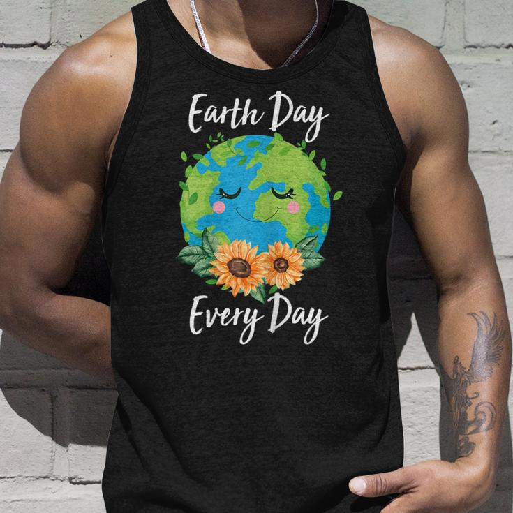 Cool Earth Day Sunflower Quote Earth Day For Kids Unisex Tank Top Gifts for Him