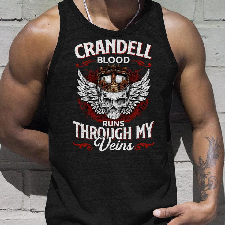 Crandell Blood Runs Through My Veins Name V2 Unisex Tank Top Gifts for Him
