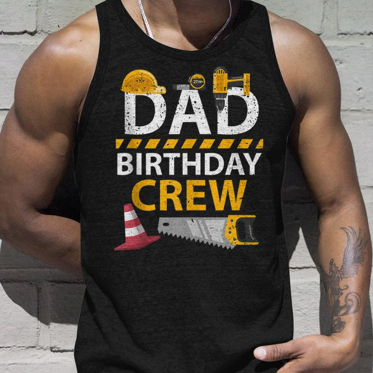 Dad Birthday Crew Construction Birthday Party Supplies Unisex Tank Top Gifts for Him