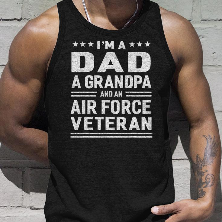Dad Grandpa Air Force Veteran Vintage Top Mens Gift Unisex Tank Top Gifts for Him