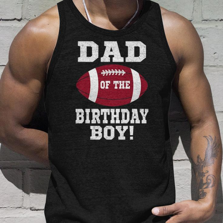 Dad Of The Birthday Boy Football Lover Vintage Retro Unisex Tank Top Gifts for Him