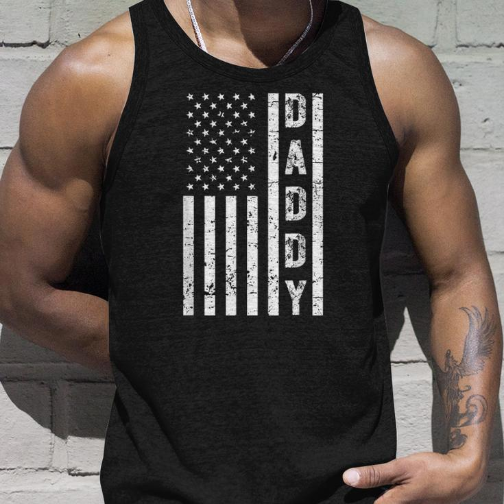 Mens Daddy American Flag Fathers Day Patriotic Usa 4Th Of July Tank Top Gifts for Him