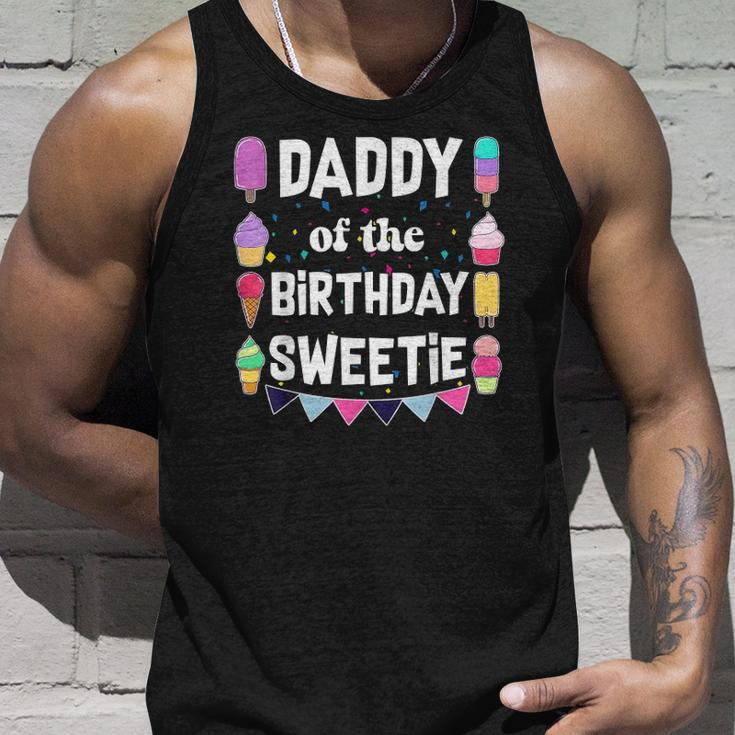 Daddy Of The Birthday Sweetie Ice Cream Cones Popsicles Tee Unisex Tank Top Gifts for Him