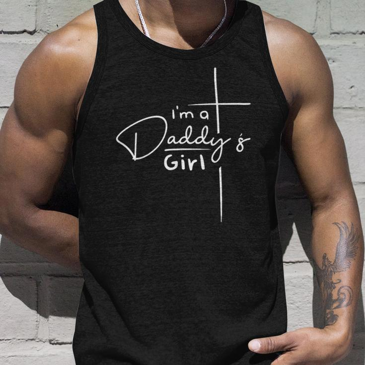 Womens Im A Daddys Girl Christian Faith Based V-Neck Tank Top Gifts for Him