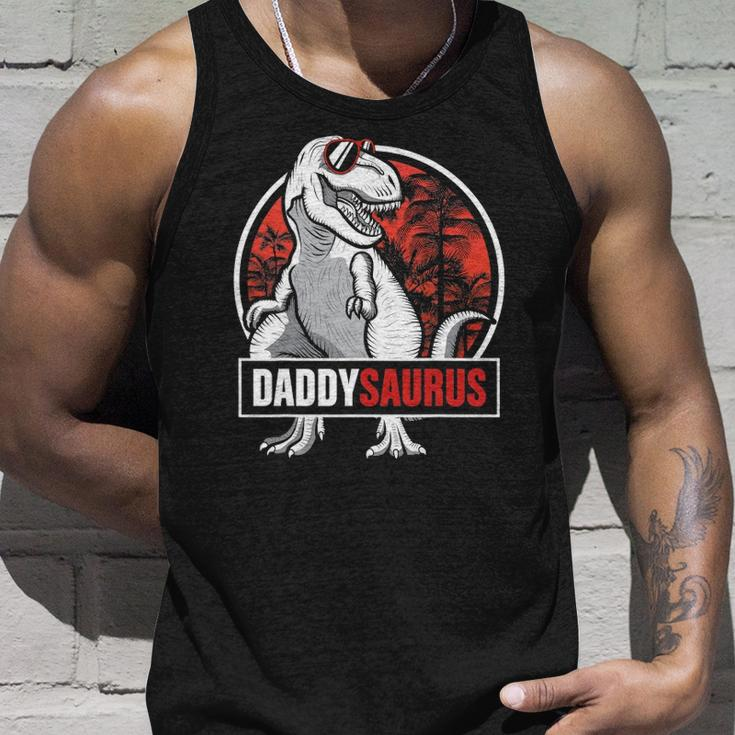 Daddysaurus Fathers Day Giftsrex Daddy Saurus Men Unisex Tank Top Gifts for Him