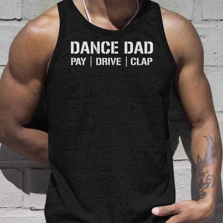 Dance Dad Funny Dancing Daddy Proud Dancer Dad I Finance Unisex Tank Top Gifts for Him